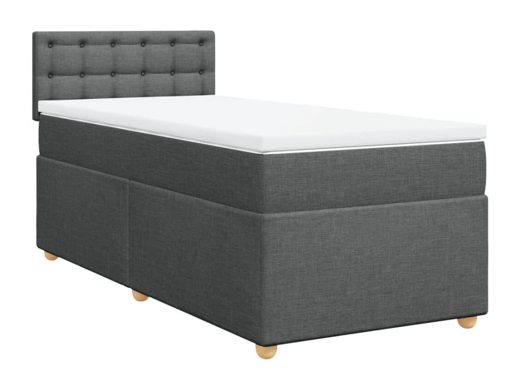 Zensova à Zensova de lit avec matelas Gris foncé 100x200cm Zensova WBOA39284