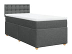 Zensova à Zensova de lit avec matelas Gris foncé 100x200cm Zensova WBOA39284